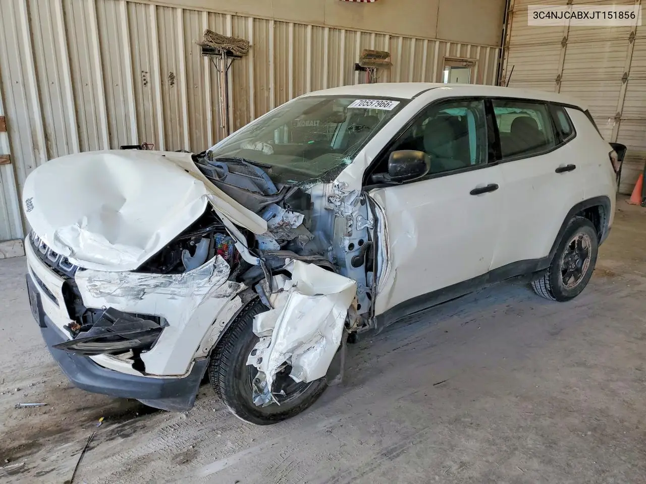 JEEP COMPASS 2018, VIN 3C4NJCABXJT151856