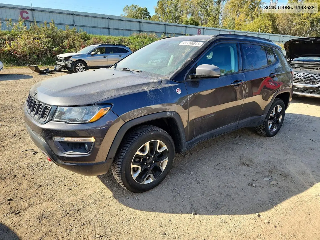 JEEP COMPASS 2018, VIN 3C4NJDDB6JT198688