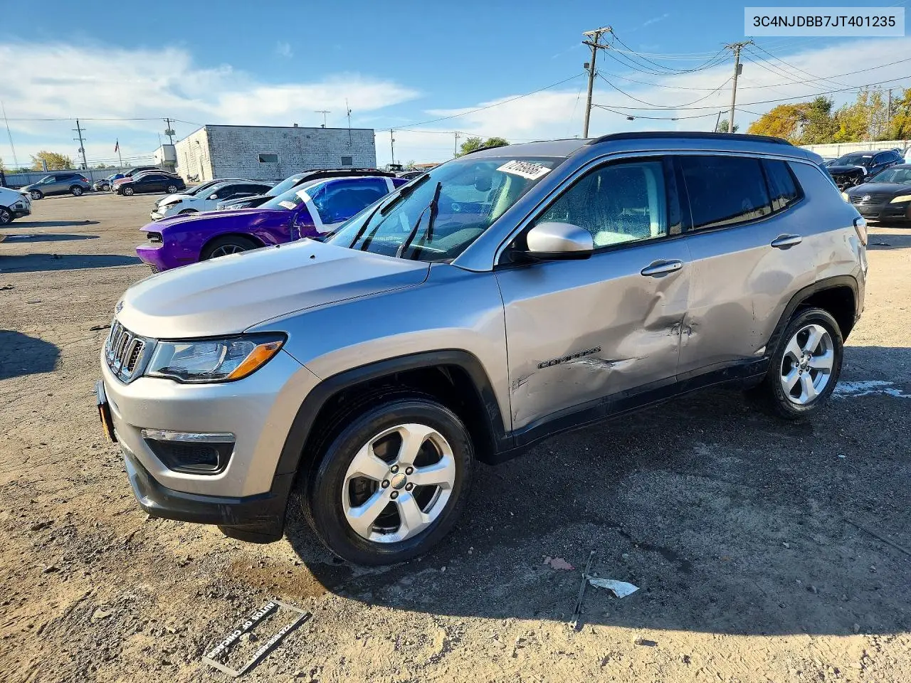 JEEP COMPASS 2018, VIN 3C4NJDBB7JT401235