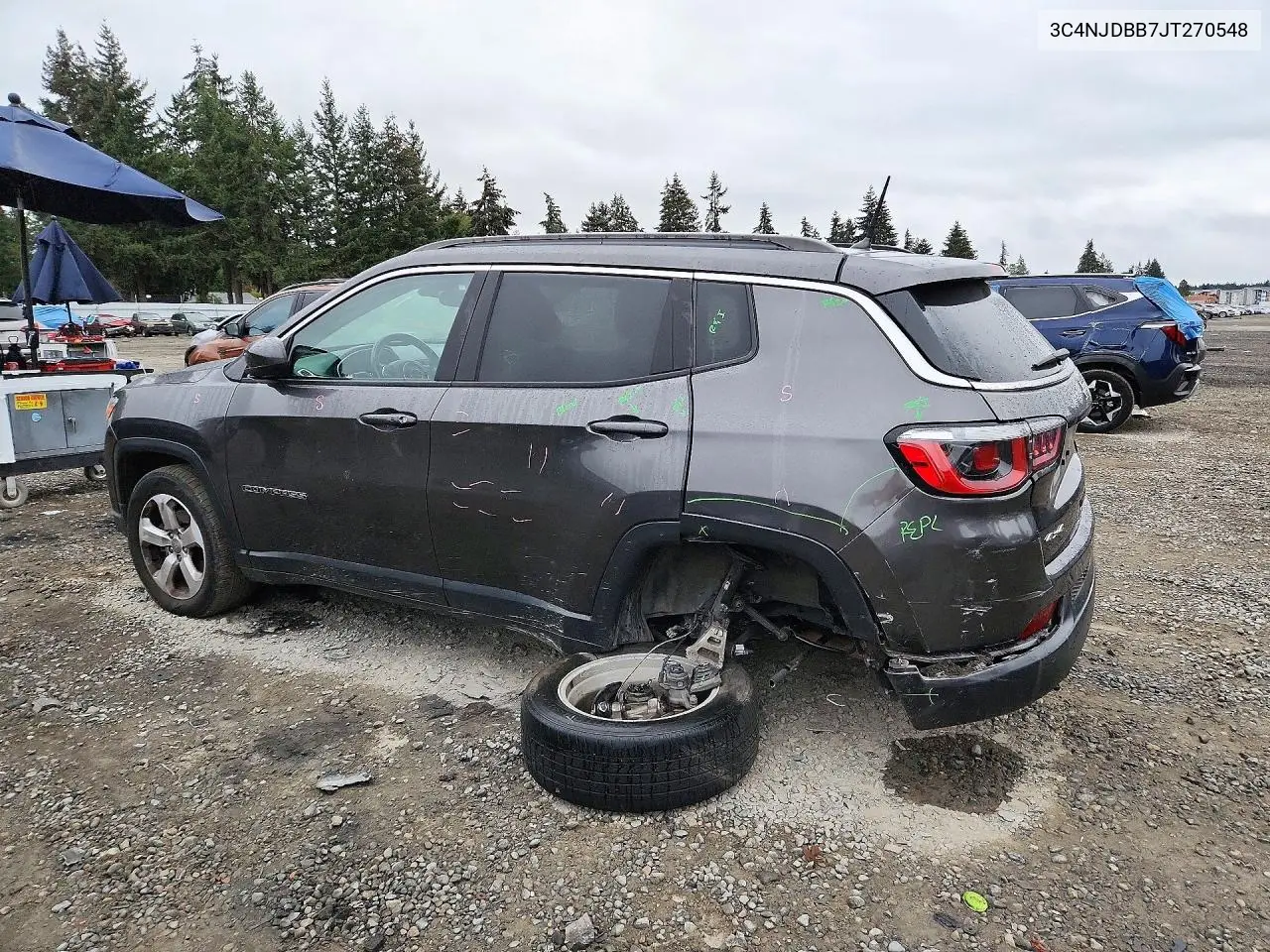 2018 JEEP COMPASS VIN 3C4NJDBB7JT270548 — фото 2
