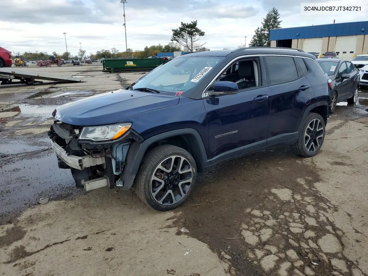 JEEP COMPASS 2018, VIN 3C4NJDCB7JT342721
