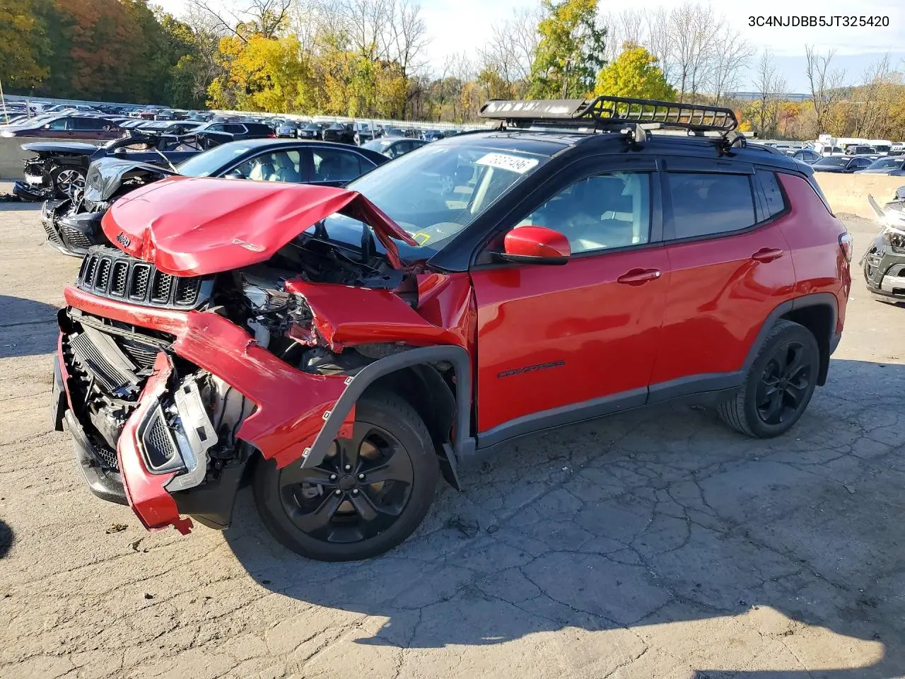 JEEP COMPASS 2018, VIN 3C4NJDBB5JT325420
