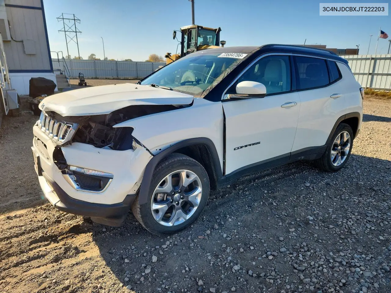 JEEP COMPASS 2018, VIN 3C4NJDCBXJT222203