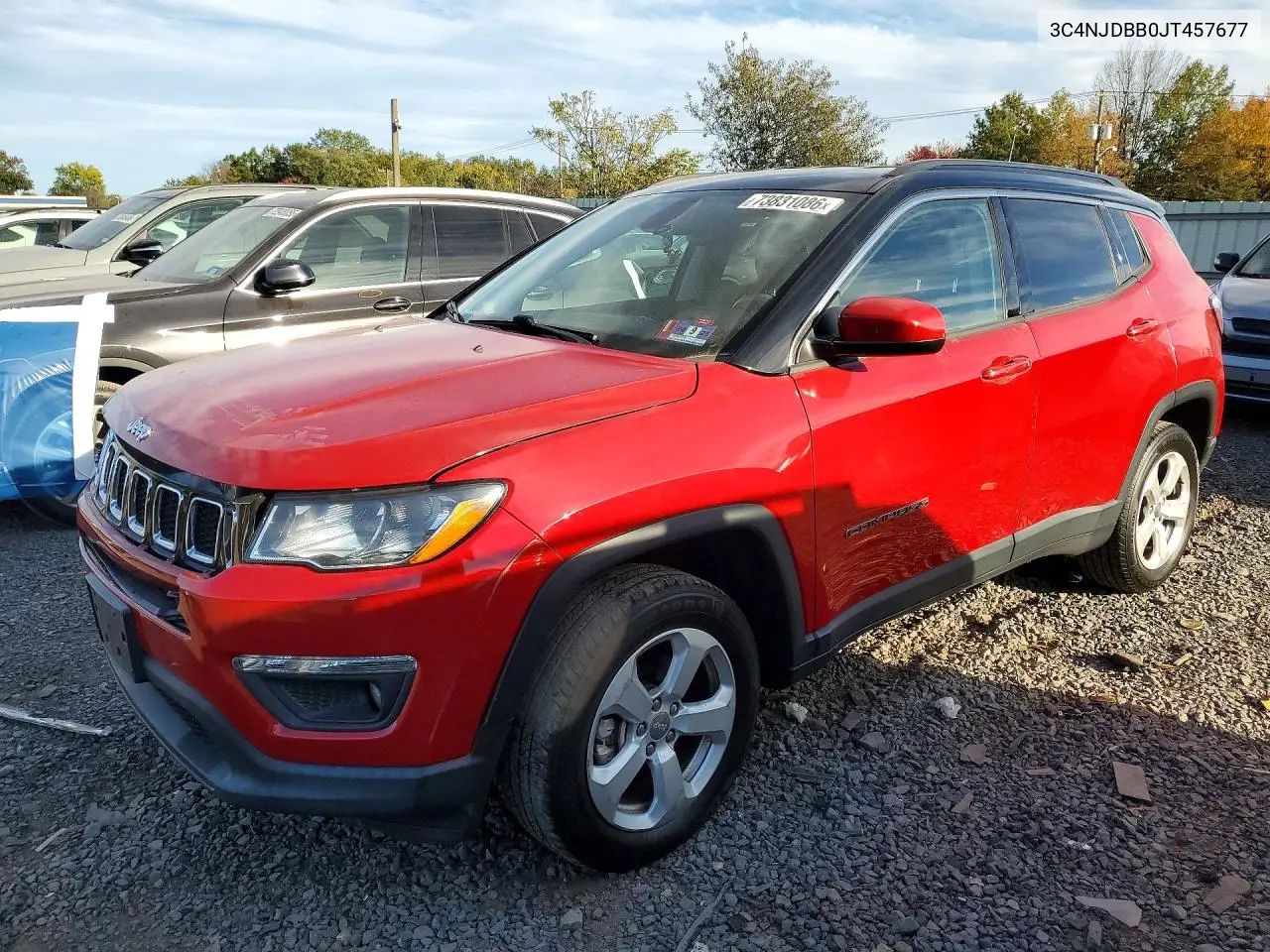 JEEP COMPASS 2018, VIN 3C4NJDBB0JT457677