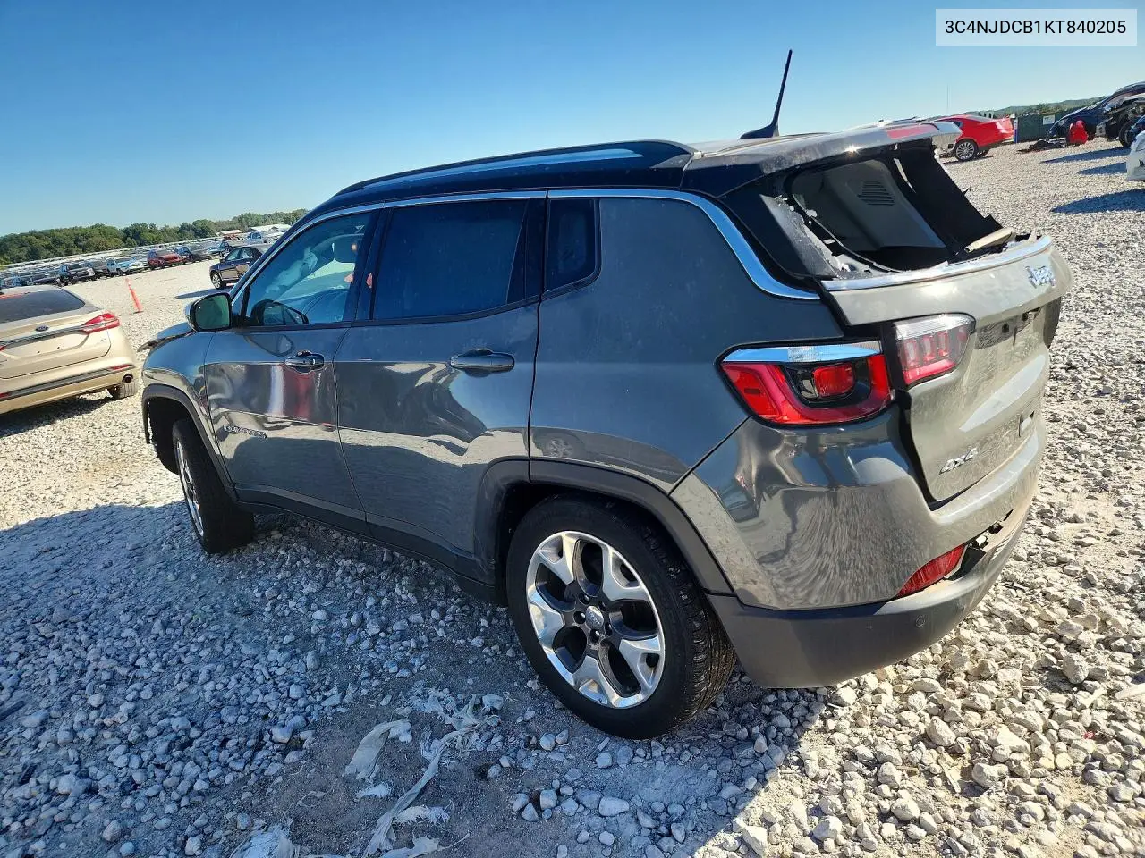 2019 JEEP COMPASS VIN 3C4NJDCB1KT840205 — фото 2