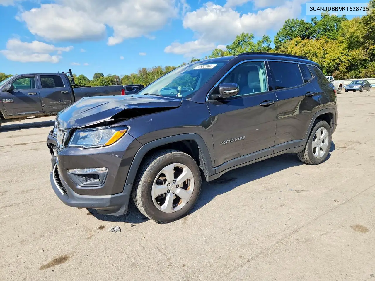 JEEP COMPASS 2019, VIN 3C4NJDBB9KT628735