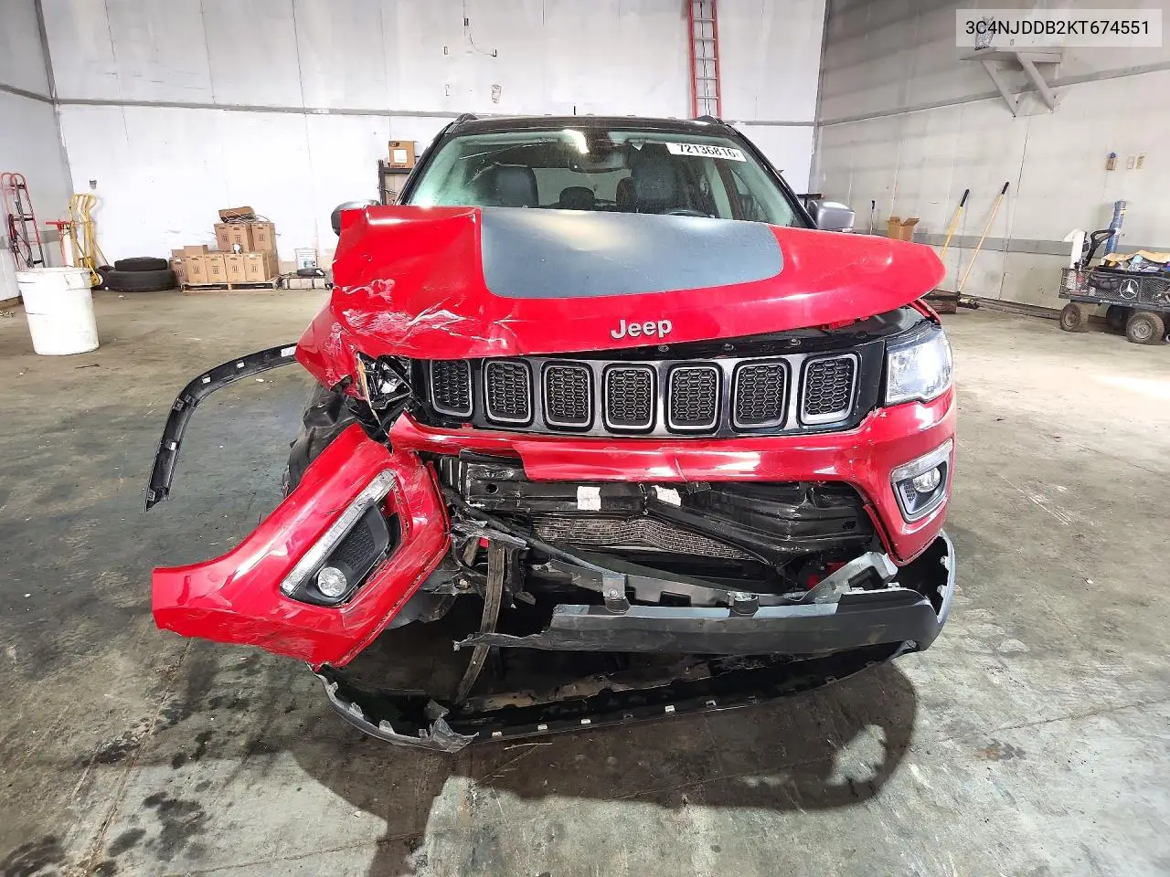 2019 JEEP COMPASS VIN 3C4NJDDB2KT674551 — фото 5