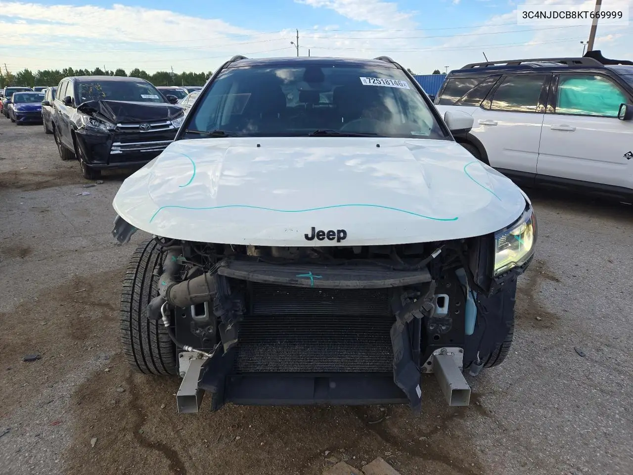 2019 JEEP COMPASS VIN 3C4NJDCB8KT669999 — фото 5