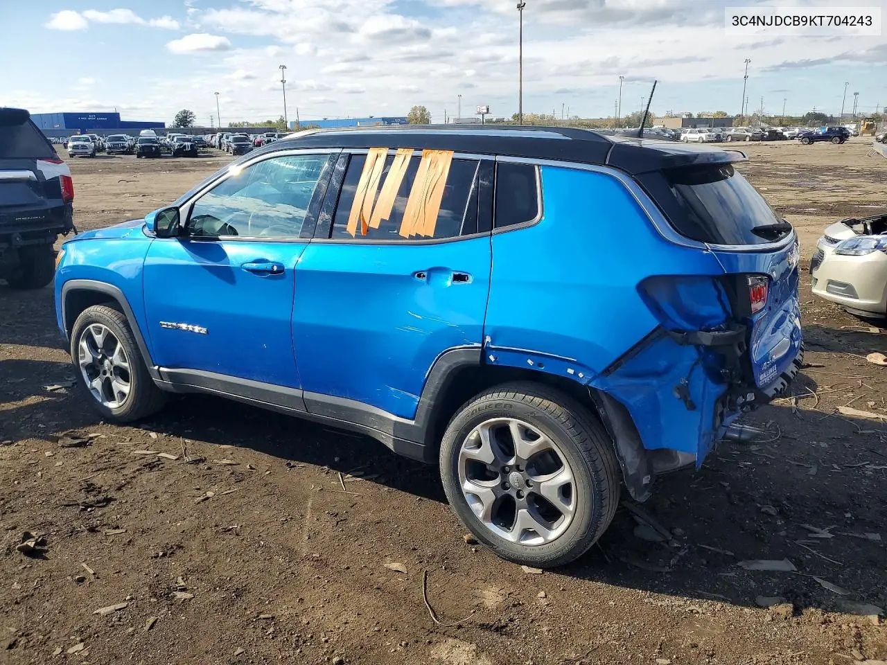 2019 JEEP COMPASS VIN 3C4NJDCB9KT704243 — фото 2