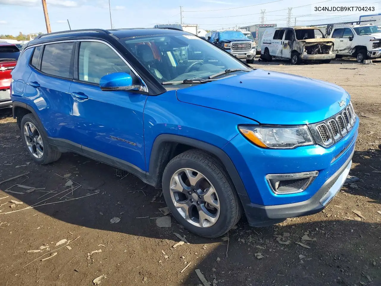 2019 JEEP COMPASS VIN 3C4NJDCB9KT704243 — фото 4