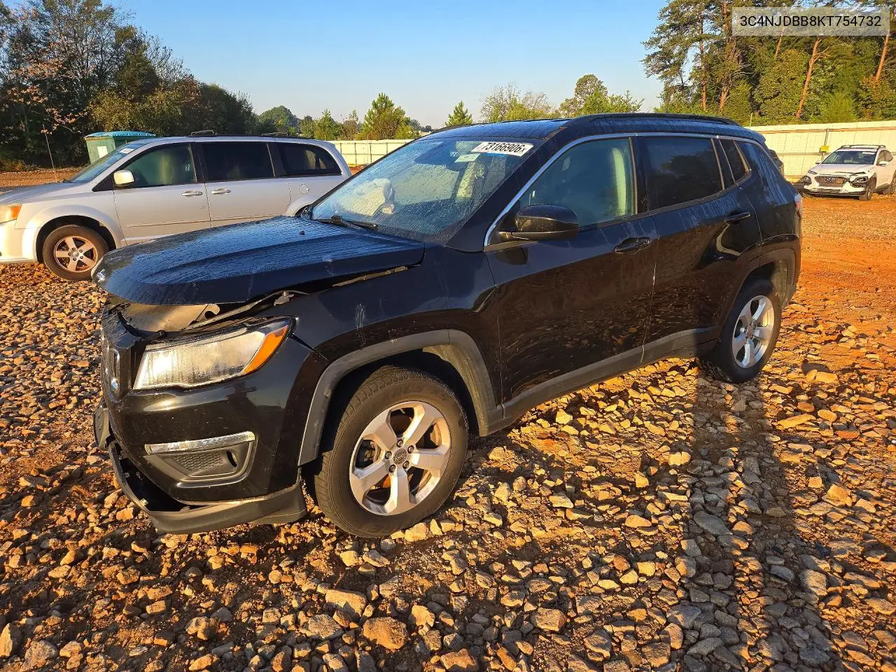 JEEP COMPASS 2019, VIN 3C4NJDBB8KT754732