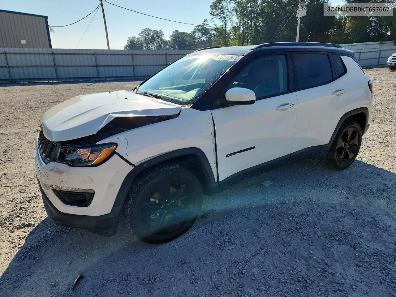 JEEP COMPASS 2019, VIN 3C4NJDBB0KT697667