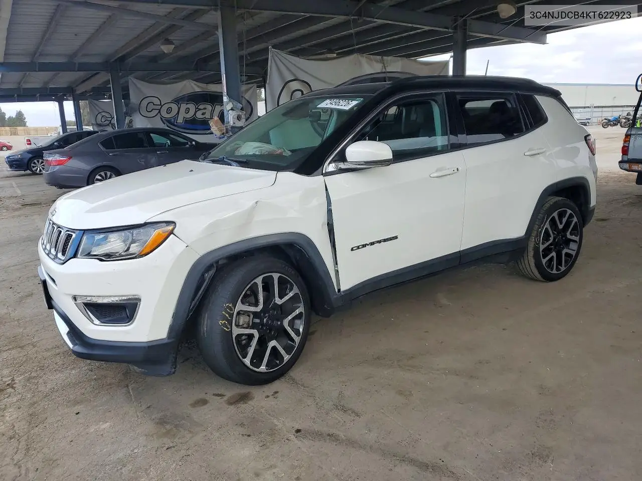 JEEP COMPASS 2019, VIN 3C4NJDCB4KT622923