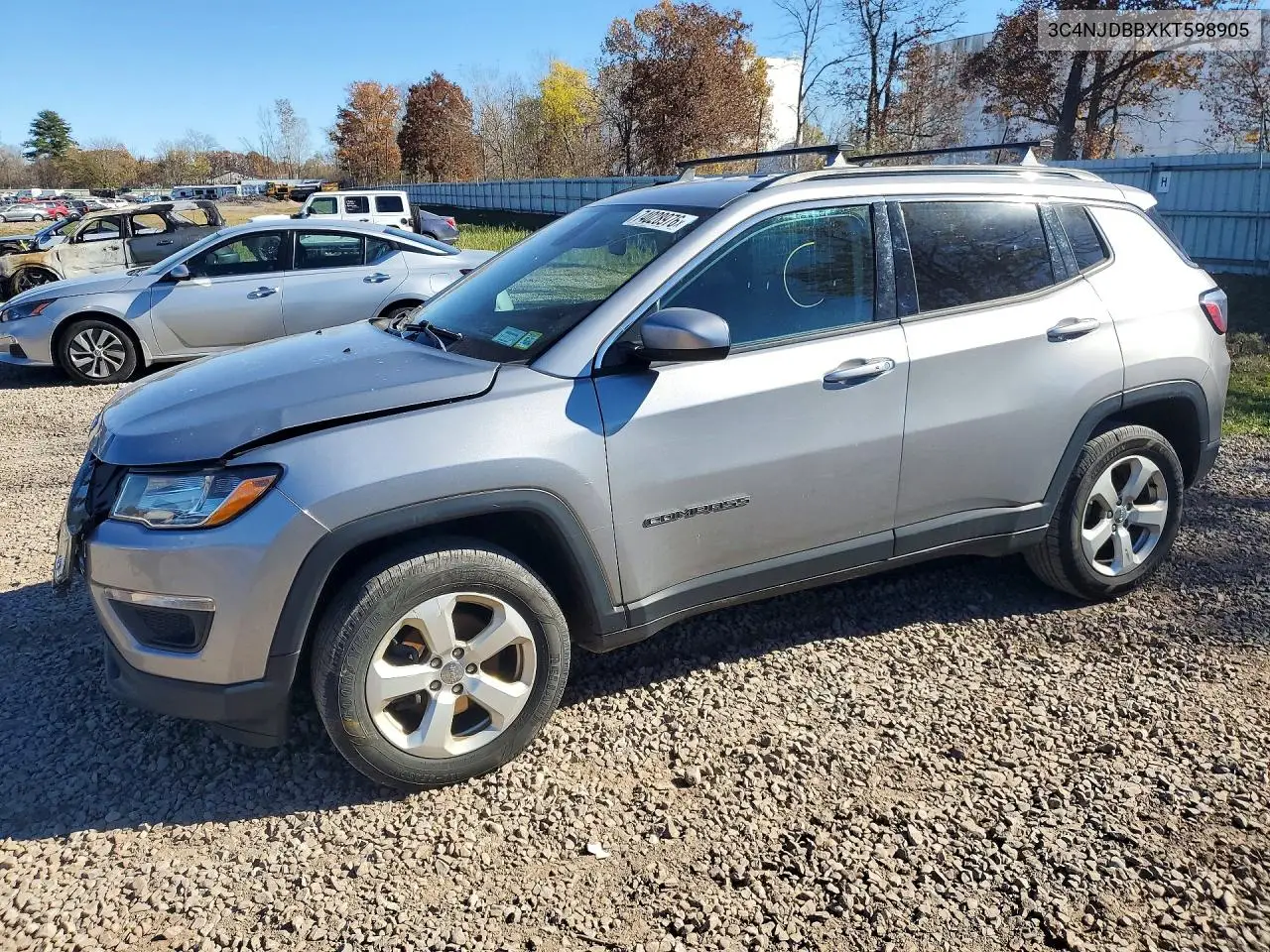 JEEP COMPASS 2019, VIN 3C4NJDBBXKT598905