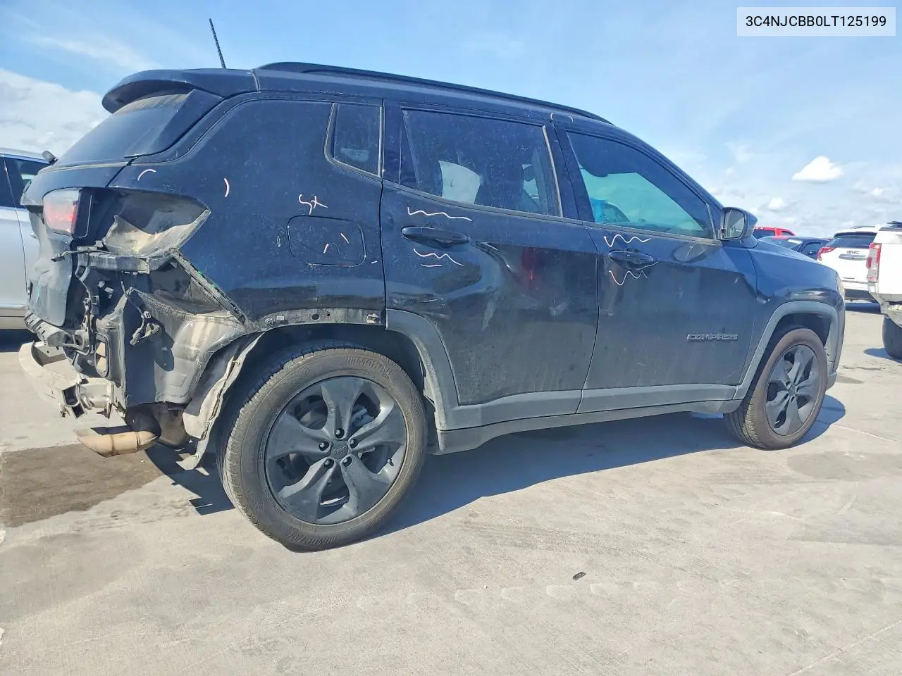 2020 JEEP COMPASS VIN 3C4NJCBB0LT125199 — фото 3