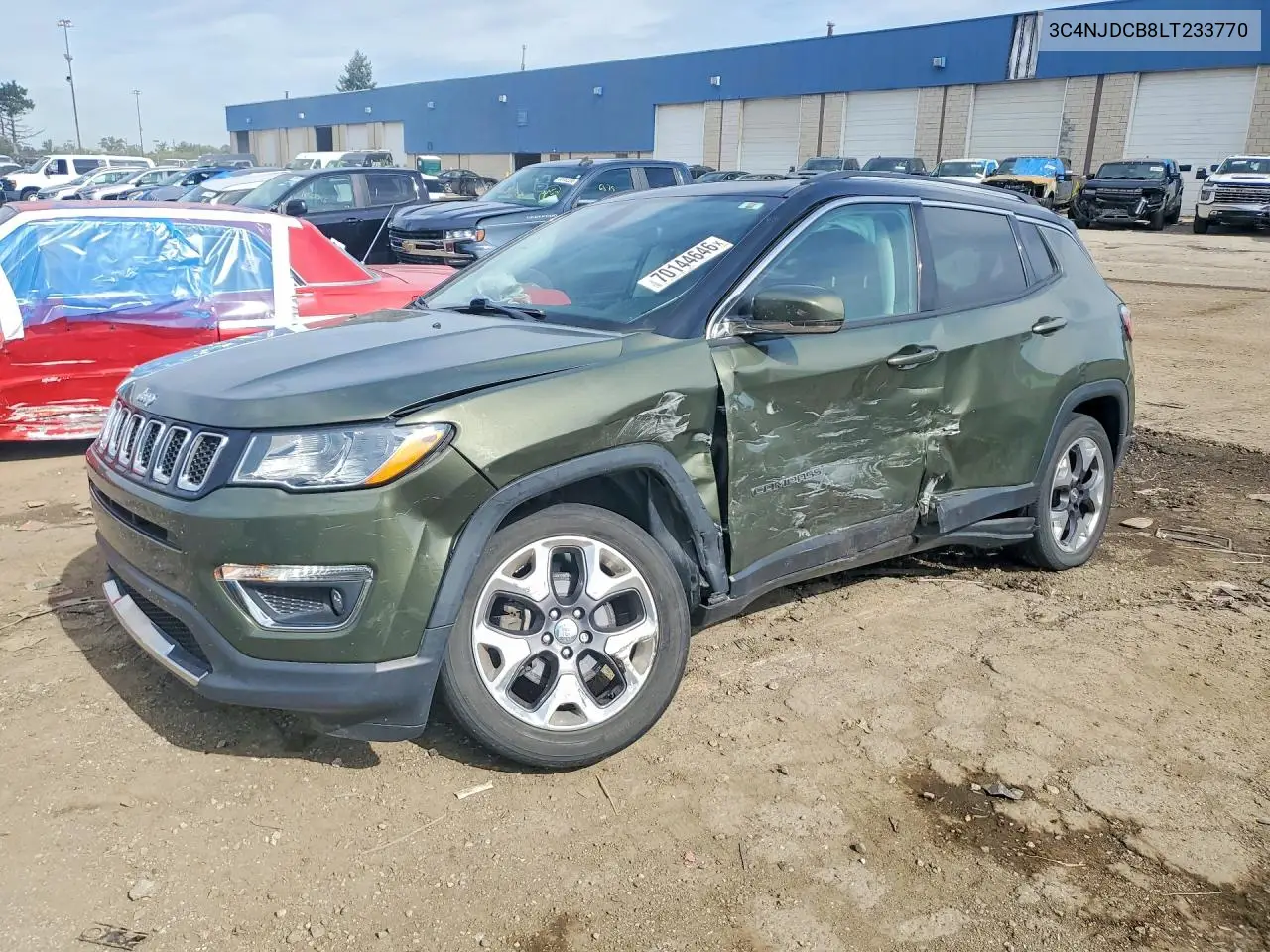 JEEP COMPASS 2020, VIN 3C4NJDCB8LT233770