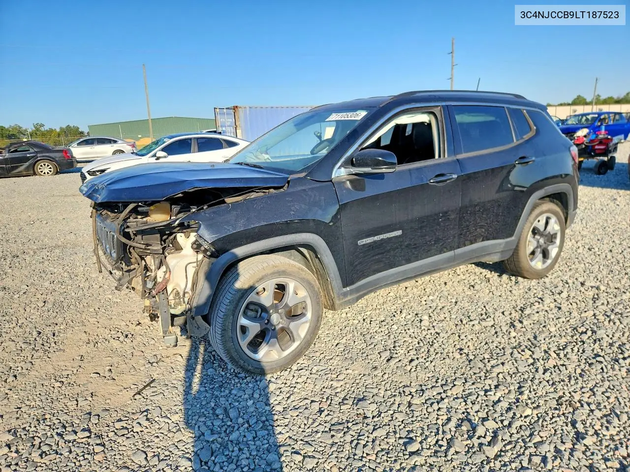 JEEP COMPASS 2020, VIN 3C4NJCCB9LT187523
