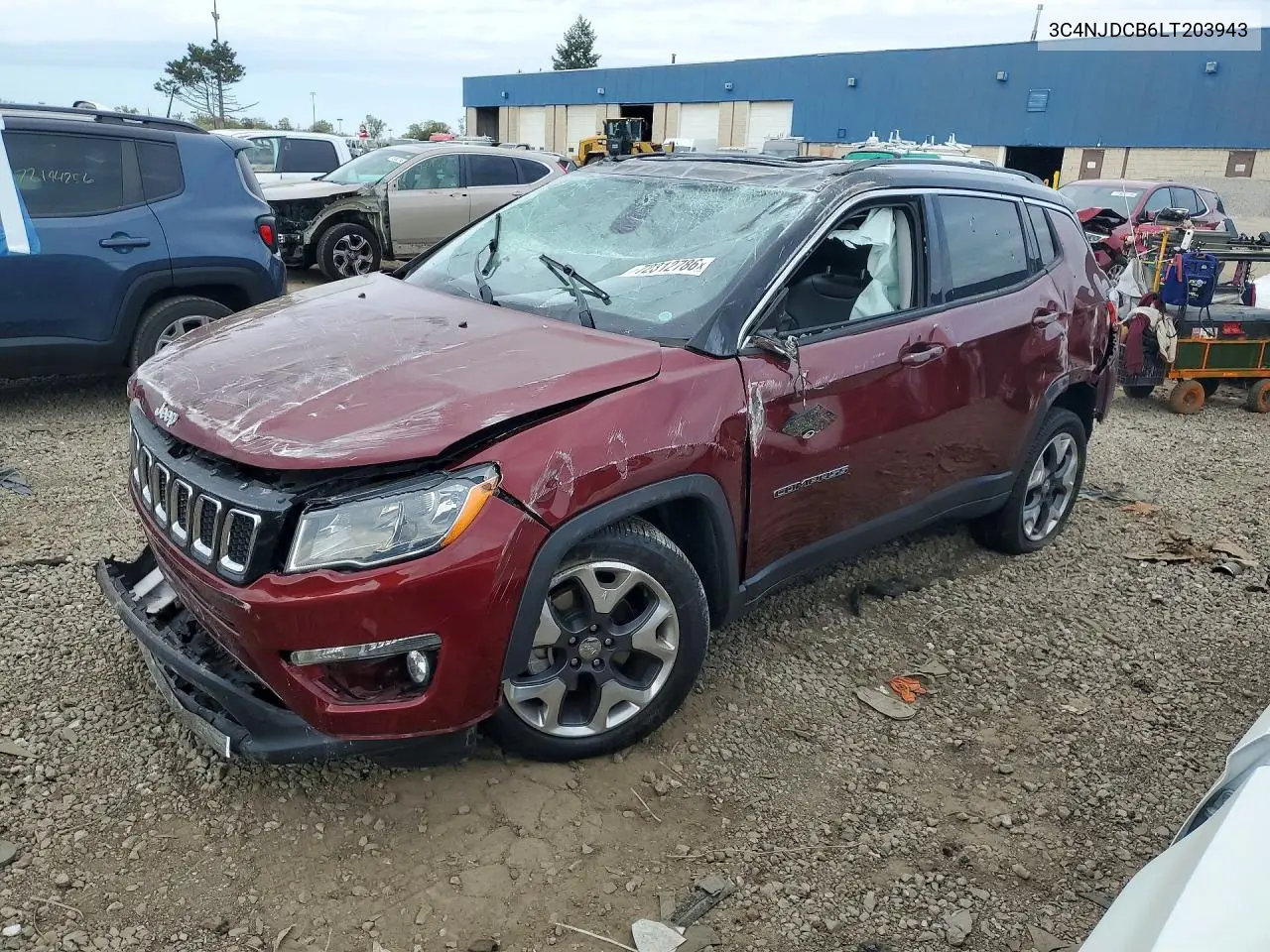 JEEP COMPASS 2020, VIN 3C4NJDCB6LT203943