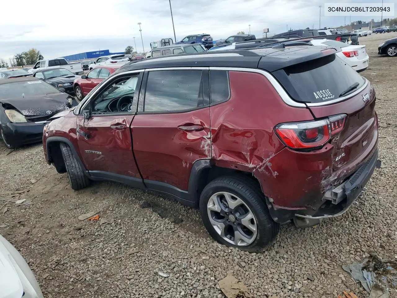 2020 JEEP COMPASS VIN 3C4NJDCB6LT203943 — фото 2