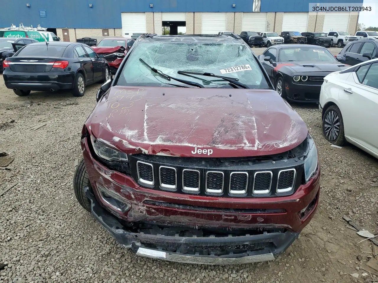 2020 JEEP COMPASS VIN 3C4NJDCB6LT203943 — фото 5