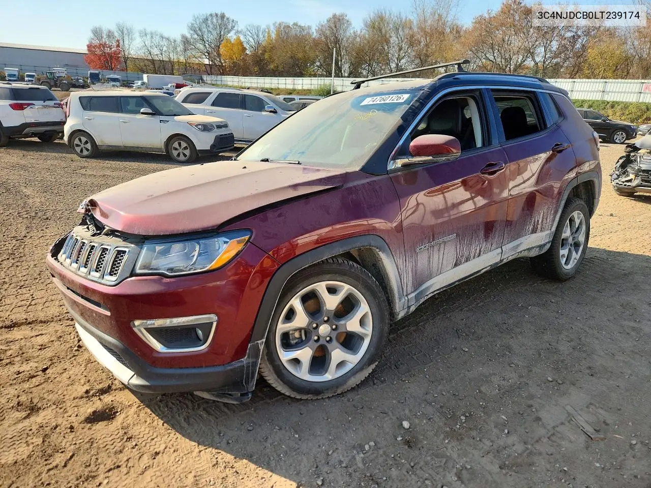 JEEP COMPASS 2020, VIN 3C4NJDCB0LT239174