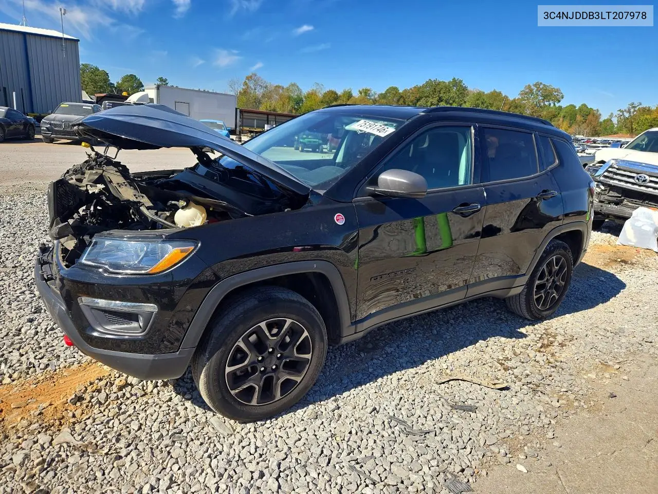 JEEP COMPASS 2020, VIN 3C4NJDDB3LT207978