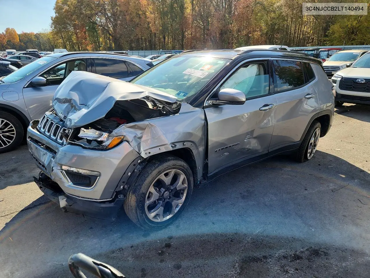 JEEP COMPASS 2020, VIN 3C4NJCCB2LT140494