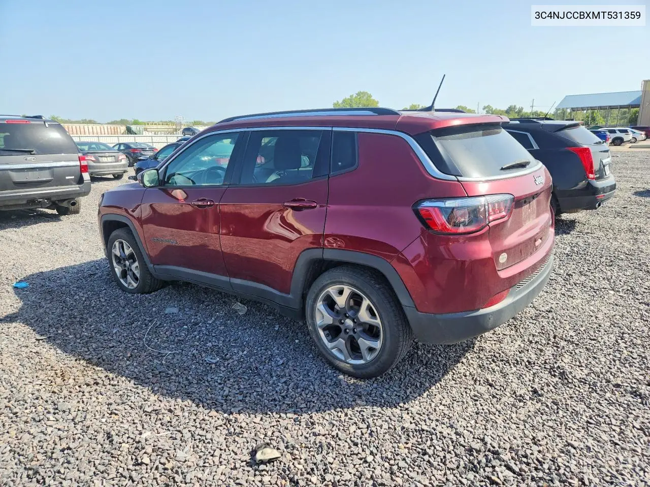 2021 JEEP COMPASS VIN 3C4NJCCBXMT531359 — фото 2