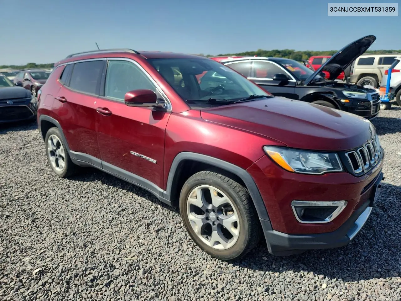2021 JEEP COMPASS VIN 3C4NJCCBXMT531359 — фото 4