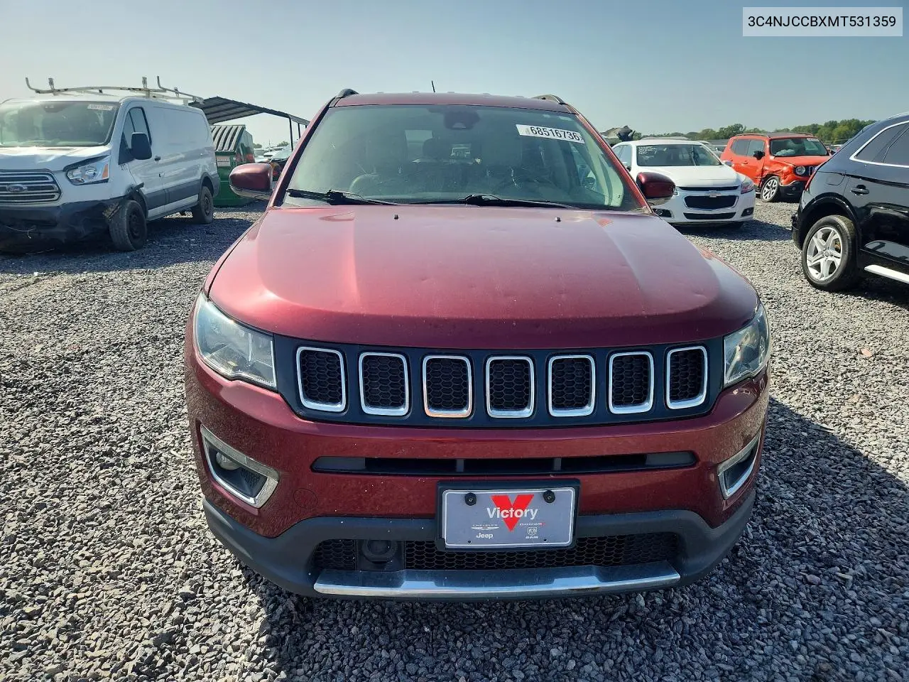 2021 JEEP COMPASS VIN 3C4NJCCBXMT531359 — фото 5