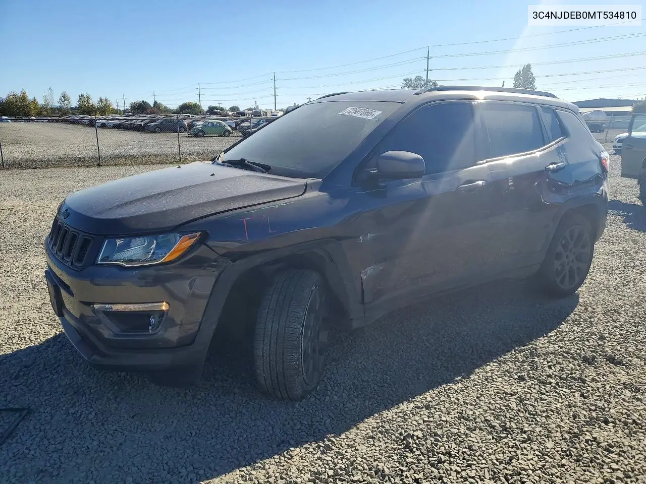JEEP COMPASS 2021, VIN 3C4NJDEB0MT534810