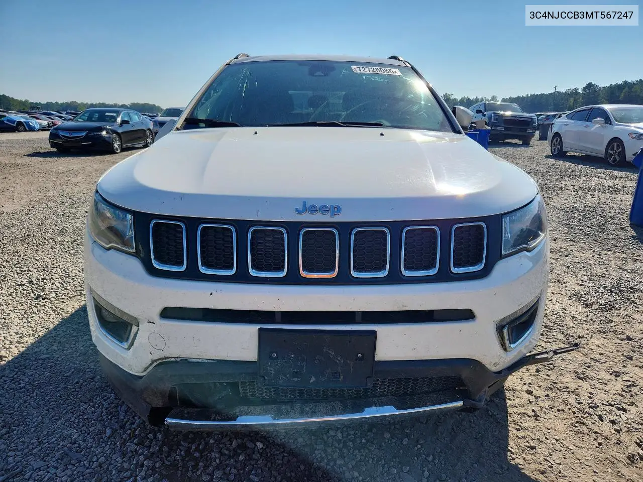 2021 JEEP COMPASS VIN 3C4NJCCB3MT567247 — фото 5