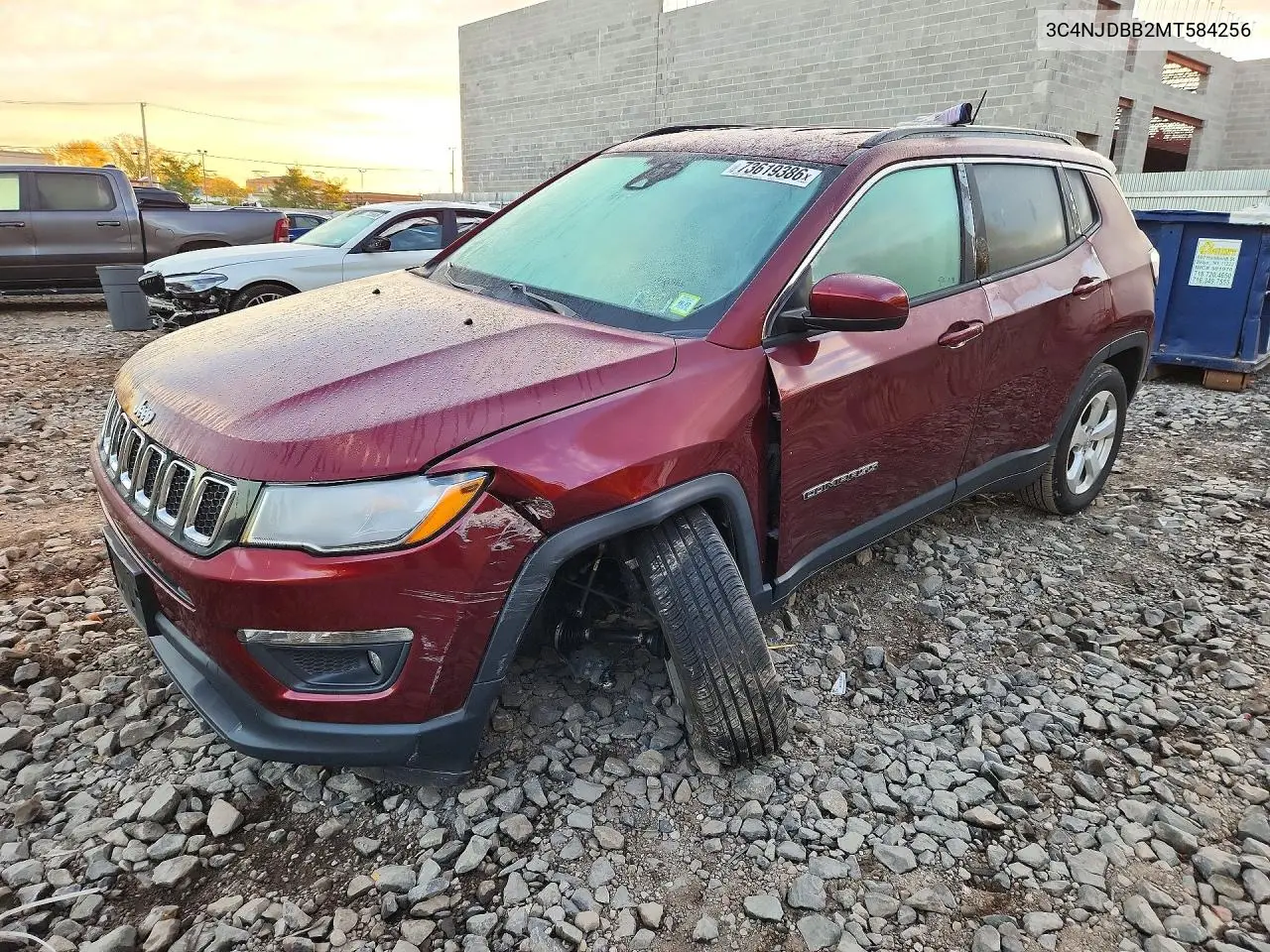 JEEP COMPASS 2021, VIN 3C4NJDBB2MT584256