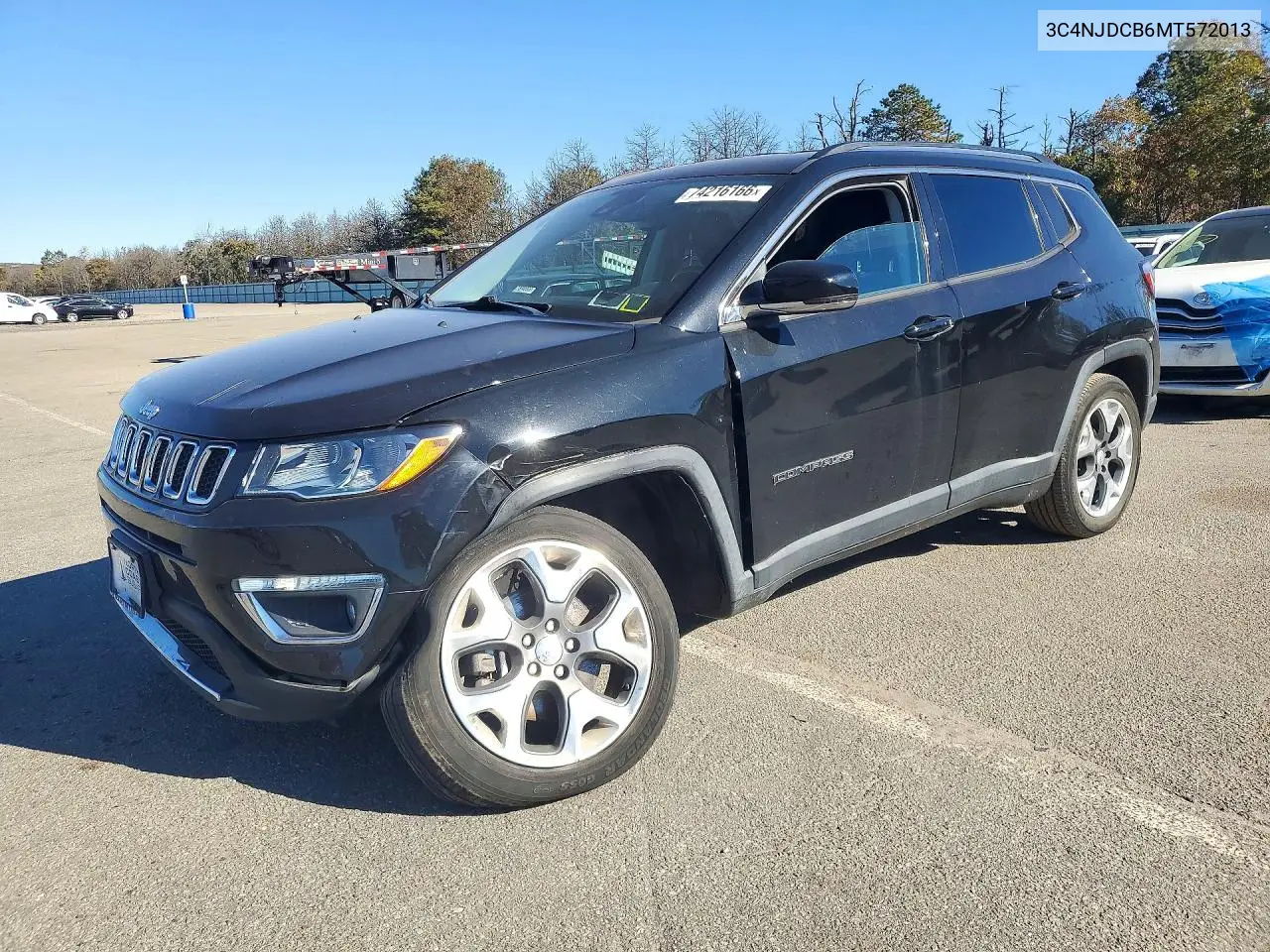 JEEP COMPASS 2021, VIN 3C4NJDCB6MT572013