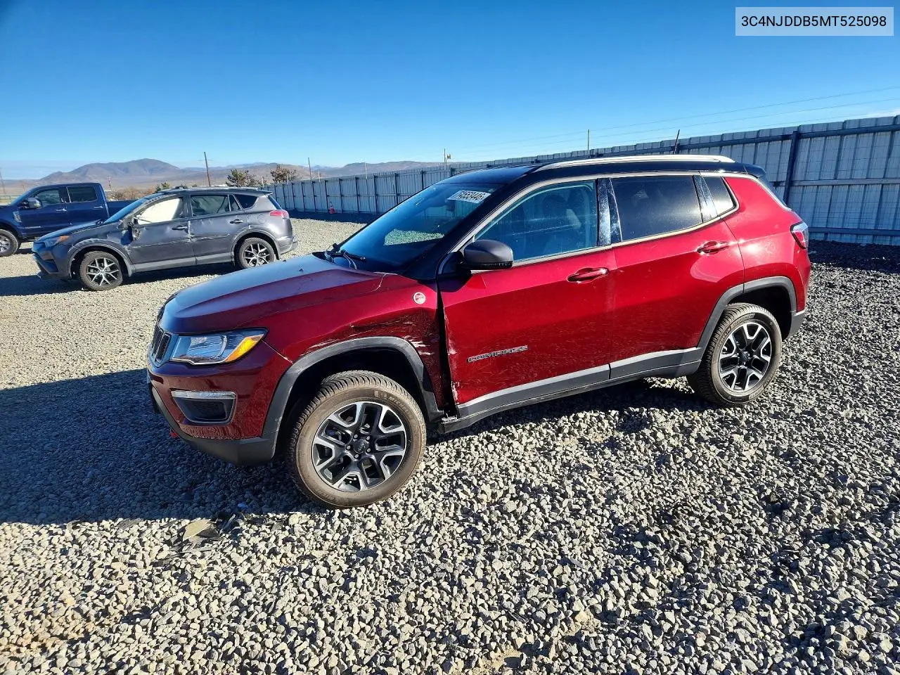 JEEP COMPASS 2021, VIN 3C4NJDDB5MT525098