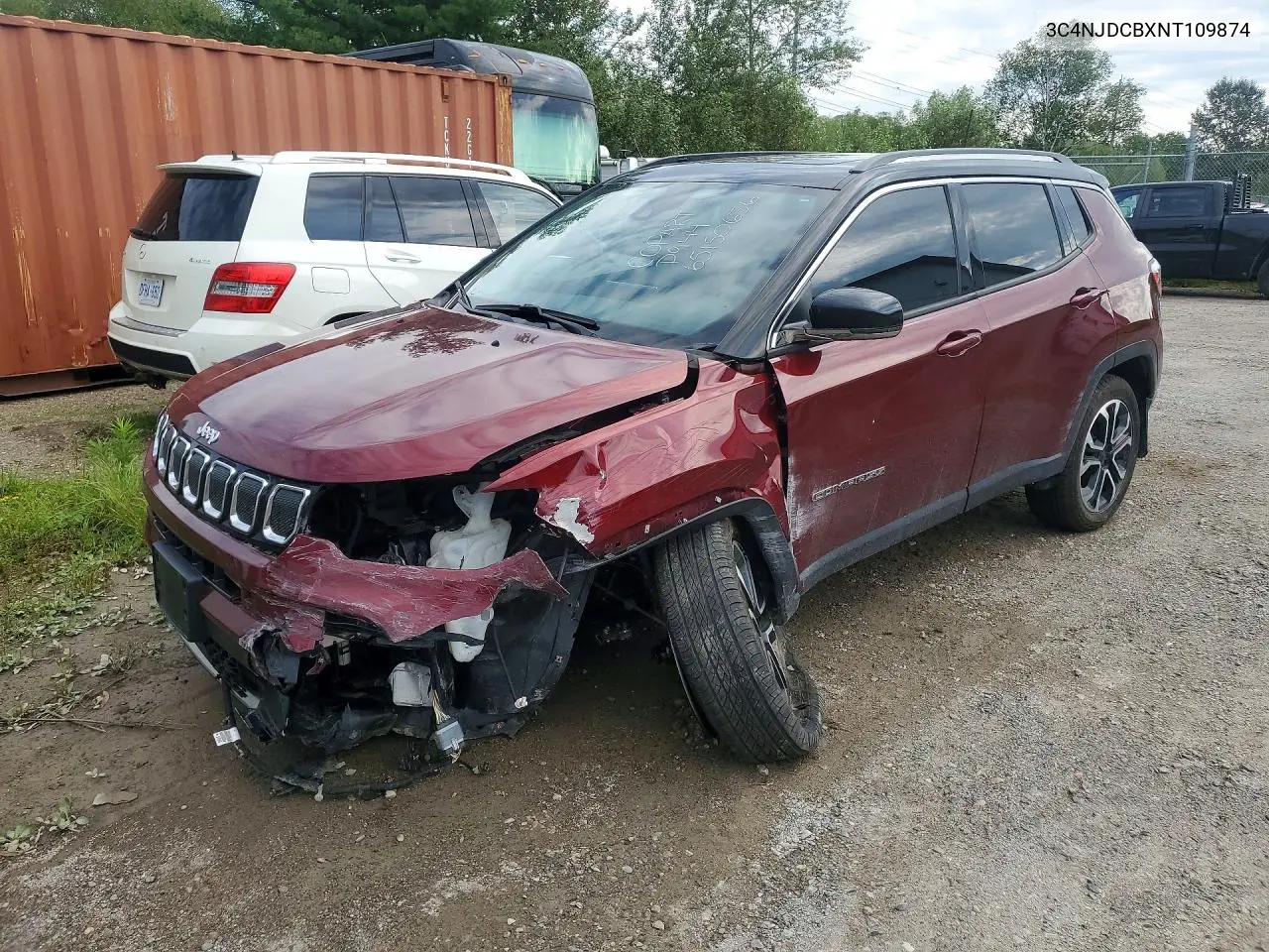 JEEP COMPASS 2022, VIN 3C4NJDCBXNT109874