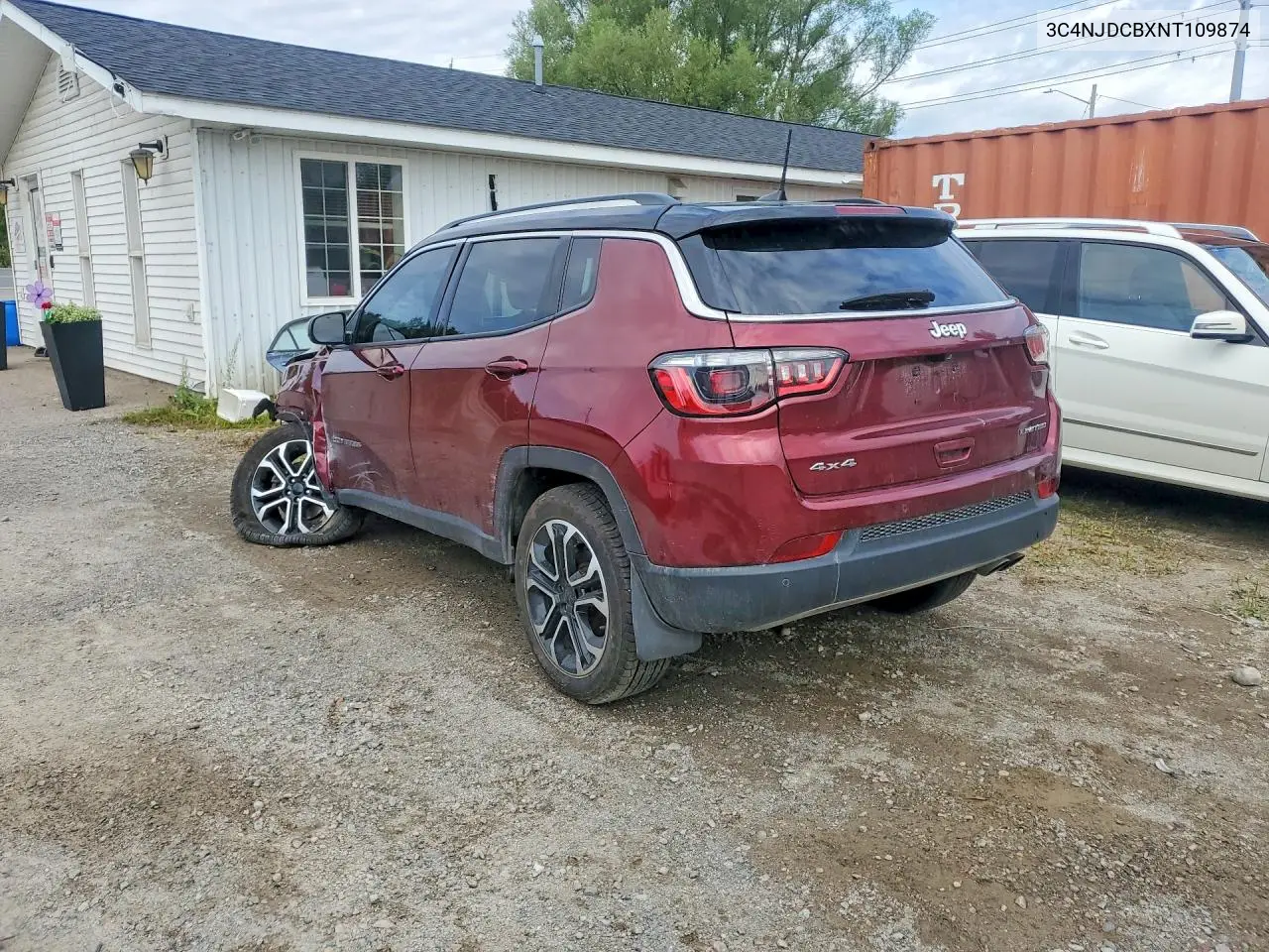 2022 JEEP COMPASS VIN 3C4NJDCBXNT109874 — фото 2