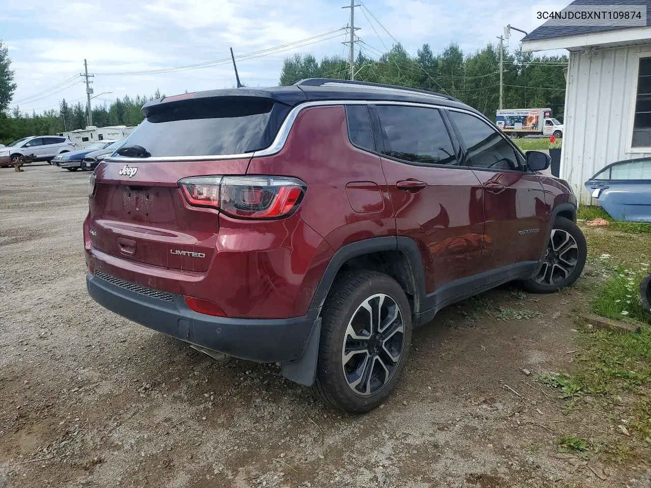 2022 JEEP COMPASS VIN 3C4NJDCBXNT109874 — фото 3