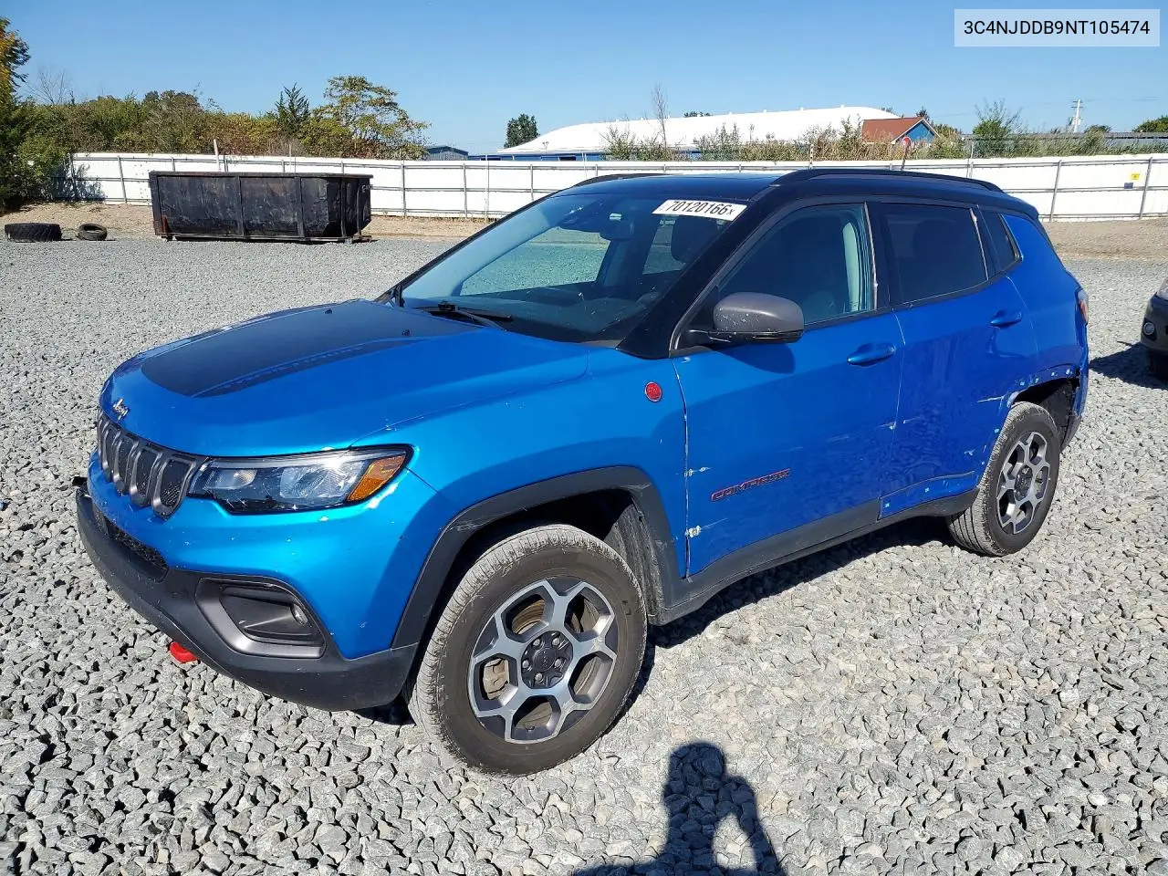 JEEP COMPASS 2022, VIN 3C4NJDDB9NT105474