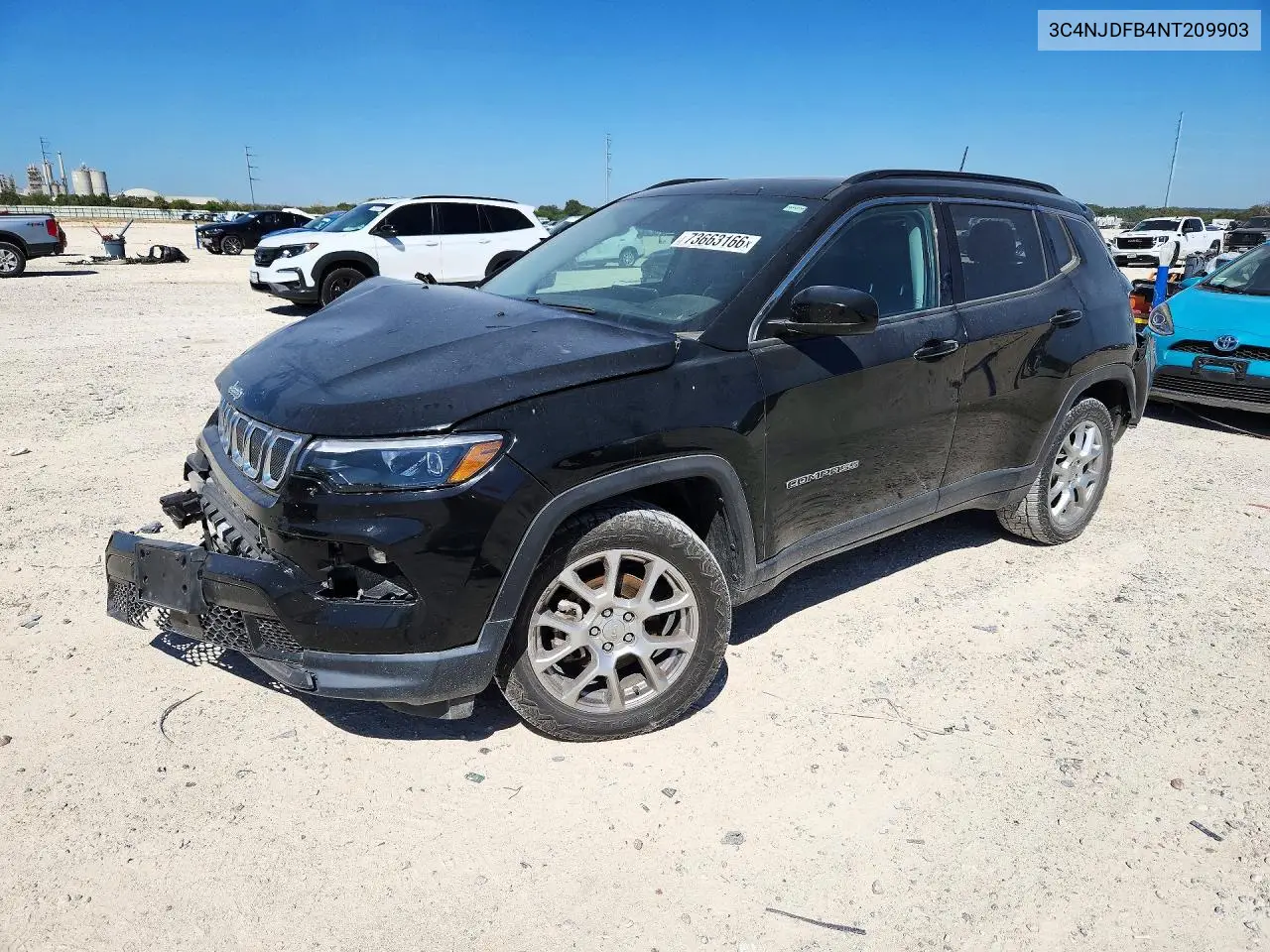 JEEP COMPASS 2022, VIN 3C4NJDFB4NT209903
