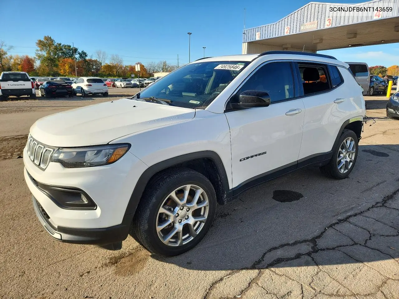 JEEP COMPASS 2022, VIN 3C4NJDFB6NT143659