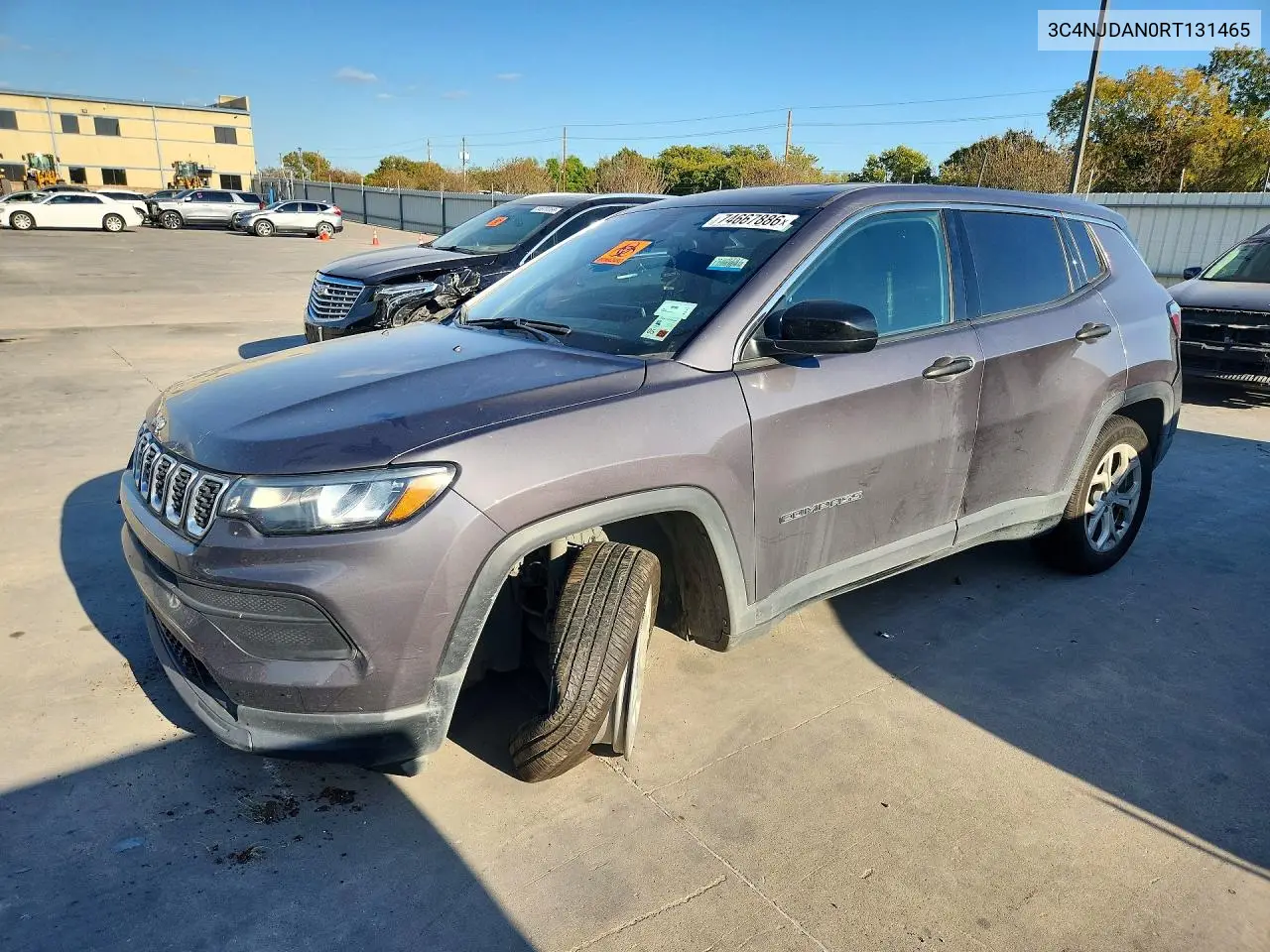 JEEP COMPASS 2024, VIN 3C4NJDAN0RT131465