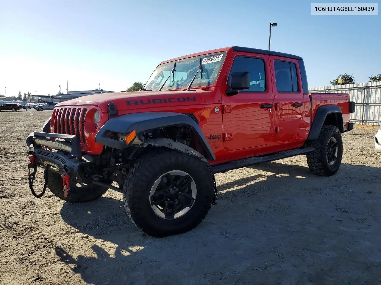 JEEP GLADIATOR 2020, VIN 1C6HJTAG8LL160439