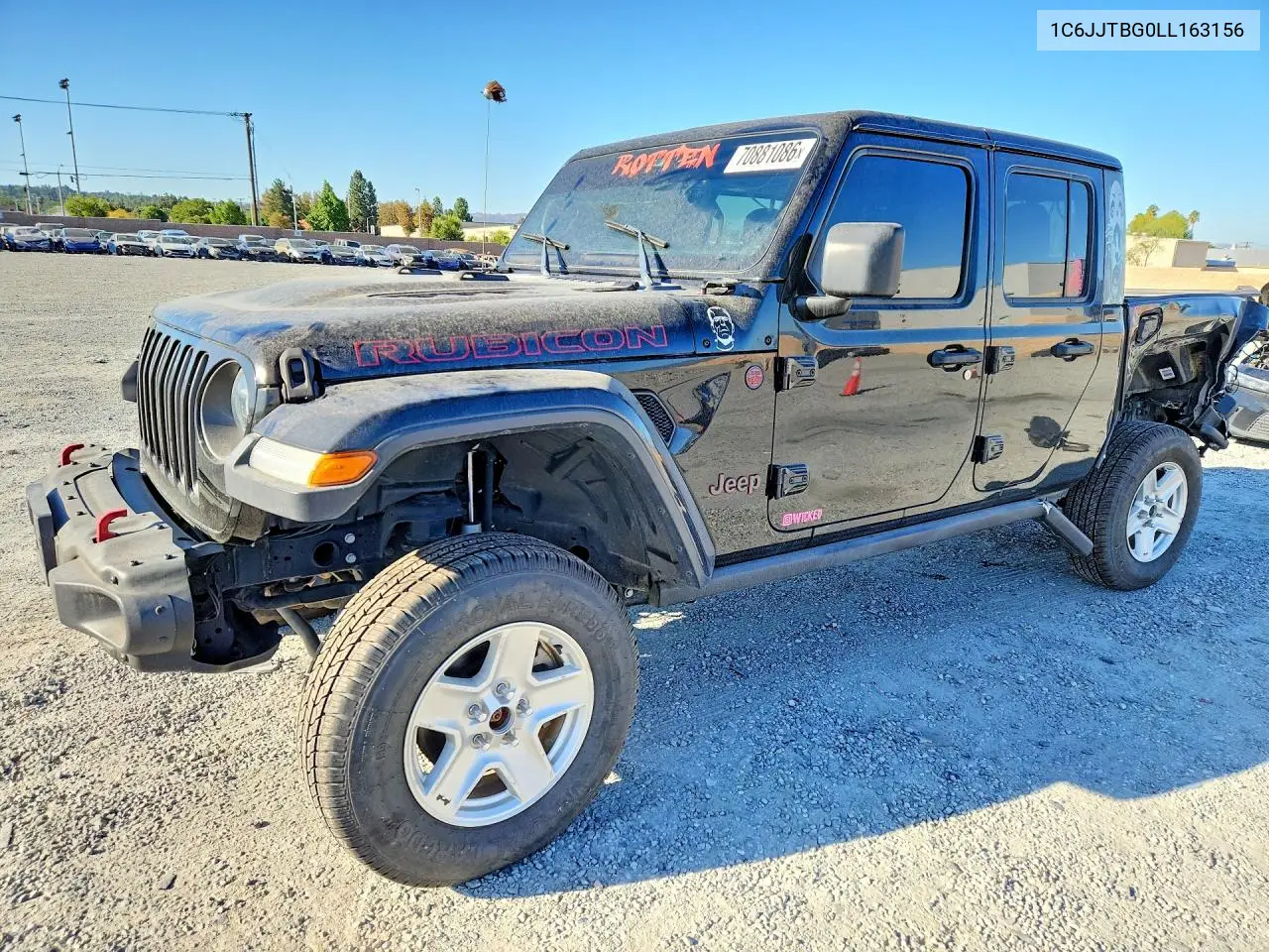 JEEP GLADIATOR 2020, VIN 1C6JJTBG0LL163156