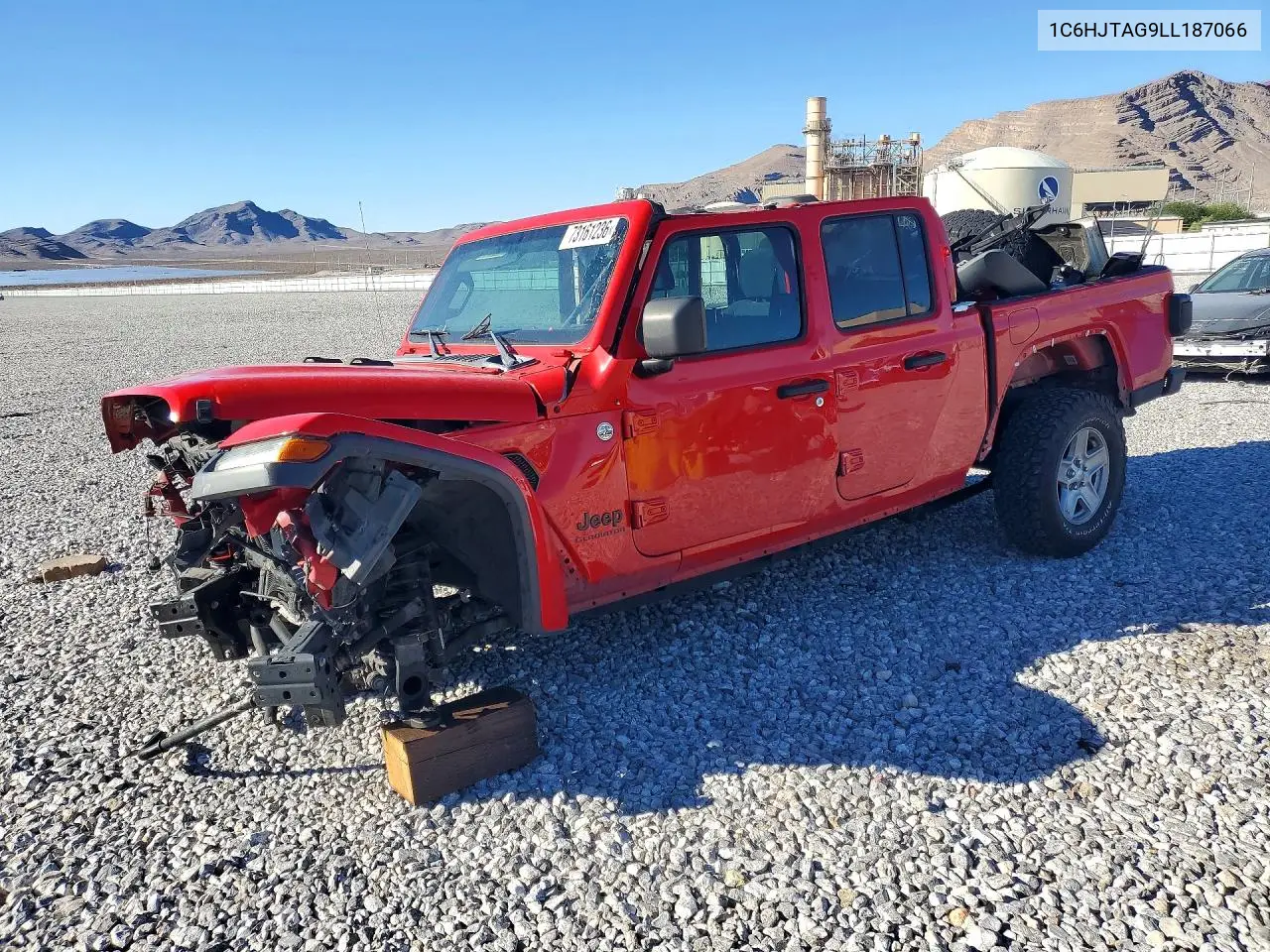 JEEP GLADIATOR 2020, VIN 1C6HJTAG9LL187066