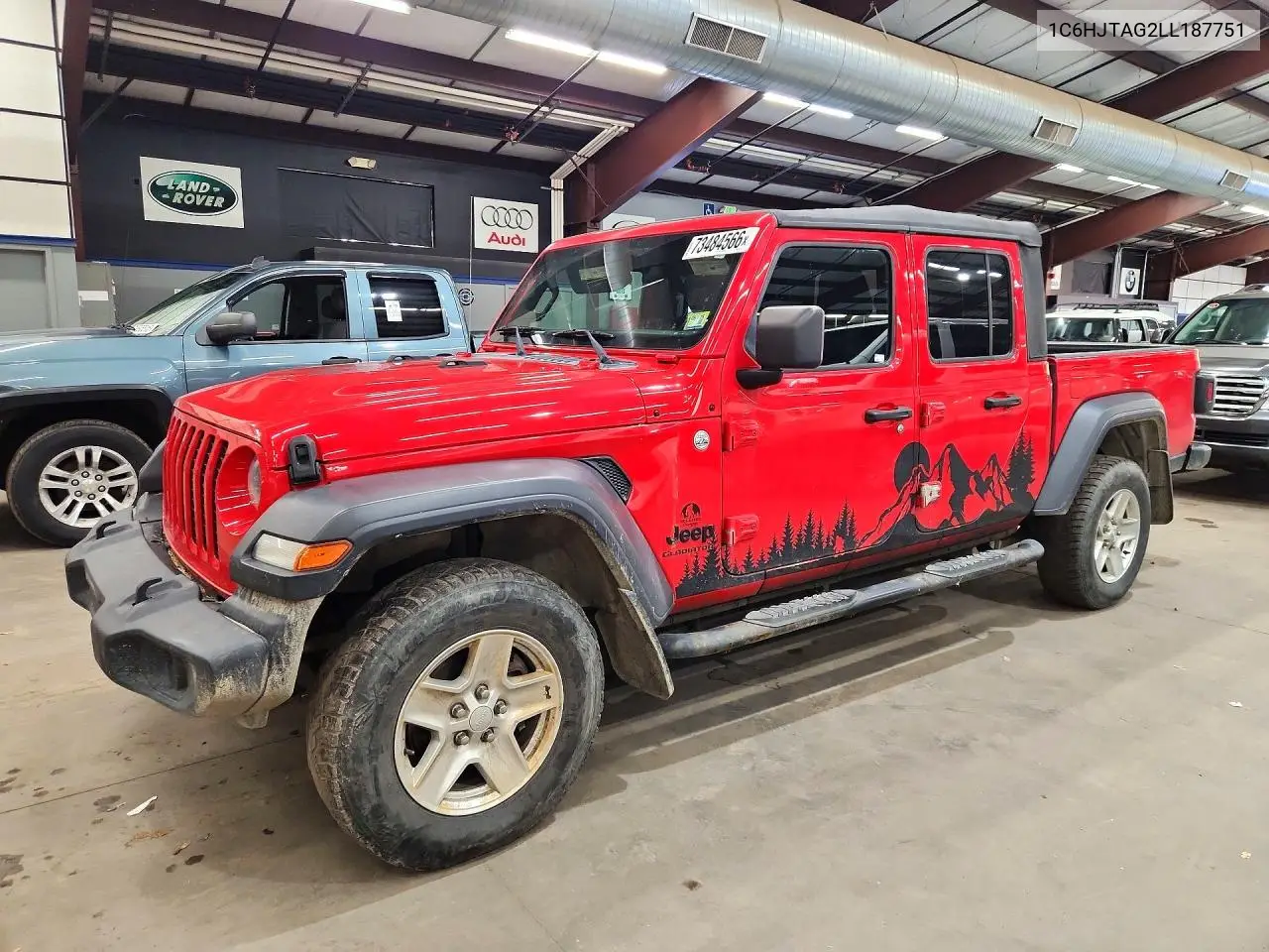 JEEP GLADIATOR 2020, VIN 1C6HJTAG2LL187751