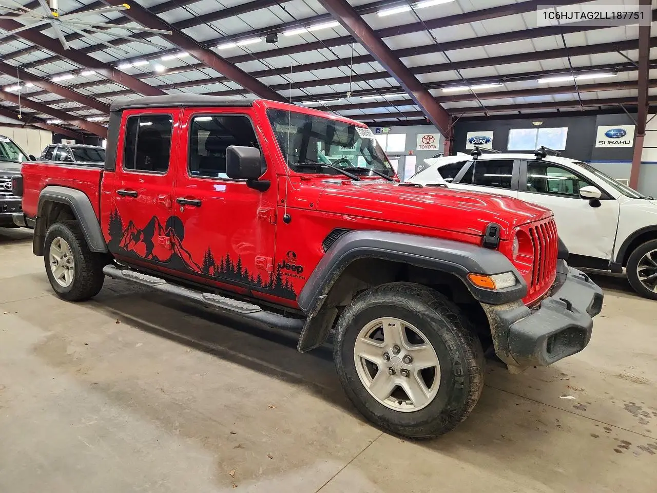 2020 JEEP GLADIATOR VIN 1C6HJTAG2LL187751 — фото 4