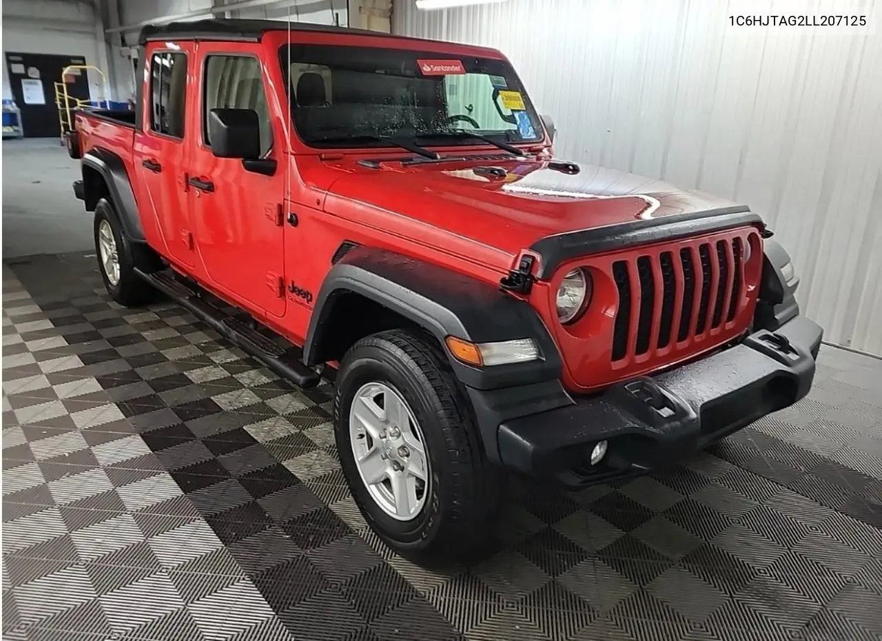 JEEP GLADIATOR 2020, VIN 1C6HJTAG2LL207125