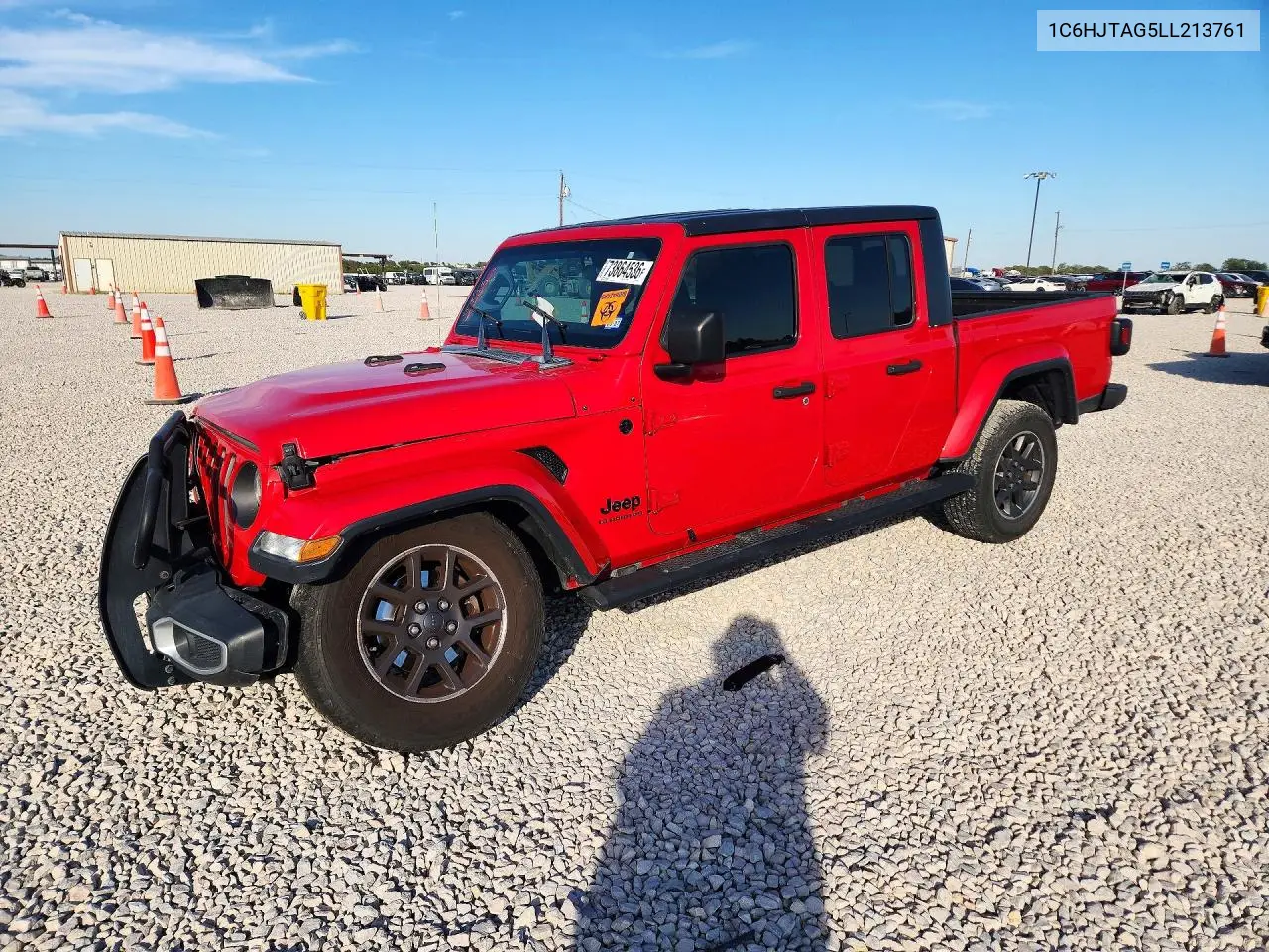 JEEP GLADIATOR 2020, VIN 1C6HJTAG5LL213761