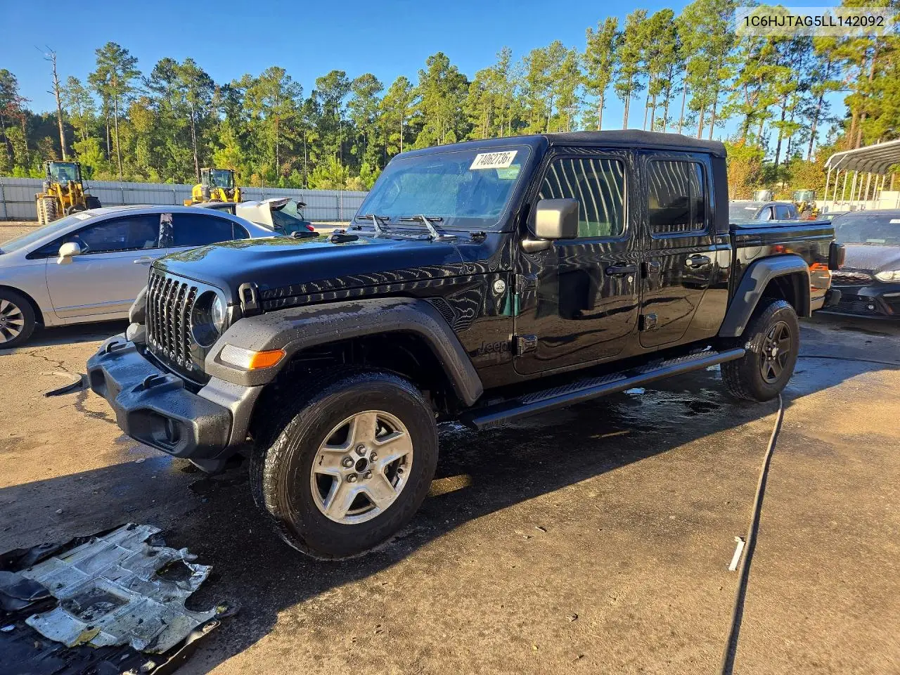 JEEP GLADIATOR 2020, VIN 1C6HJTAG5LL142092